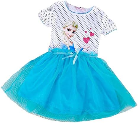 BJ&BJ Girl's Princess Blue Elsa Fancy Dress Costume Size 3T