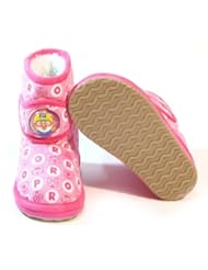 PORORO Kids FUR Warm Suede Boots Shoes for Girls Boys Ankle Pink US Size 10 Infant Toddler