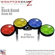 Stardust Colors Skin by WraptorSkinz fits Rock Band Drum Set for Nintendo Wii, XBOX 360, PS2 & PS3 (DRUMS NOT INCLUDED)