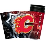 Calgary Flames Acrylic Tumbler With Team Graphic Insert Size One Size