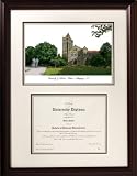 Illinois Fighting Illini Framed Scholar Diploma Frame with Lithograph