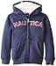 Nautica Girls' Logo Fleece Hoodie with Eyelash Lined Hood