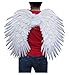 SACASUSA Large Duo Use Real Feather Angel Wings in White 24x22 inch