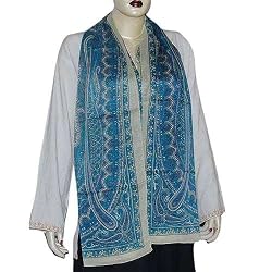 Printed Crepe Silk Scarf Fashion Accessory 20 X 68 Inches
