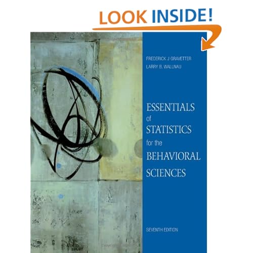 Essentials of Statistics for the Behavioral Sciences