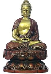Amitabha Buddha on Lotus base, meditation pose