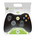 Manette sans fil noire pour Xbox 360