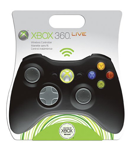 Manette Xbox 360 sans fil noire