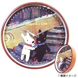 リサ＆ガスパール ウッドウォールクロック WC06230LG 掛け時計の画像