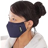 ZWZCYZ 2014 New Unisex Adult PM 2.5 pollen dust mask Washable Activated carbon filter into /Three-dimensional cotton masks (Navy Blue)