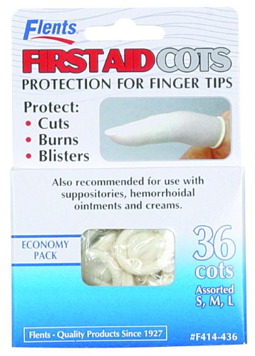 Flents By Apothecary Products, Inc. Flents Finger Cots, Assorted, 36-Count (Pack of 3) On Sale
