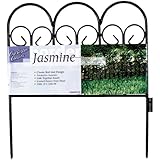Origin Point 060018 Jasmine Classic Decorative Steel Landscape Border Fence Section