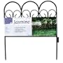 Origin Point 060018 Jasmine Classic Decorative Steel Landscape Border Fence Section