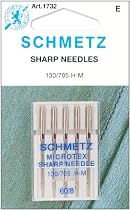Schmetz Sharp Machine Needles 5/Pk- Size 8/60