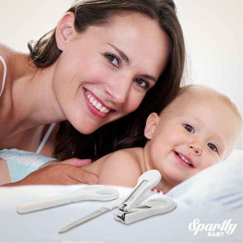 Spartly Baby Nail Clippers Kit including Scissors and Baby File - Perfect Manicure Set