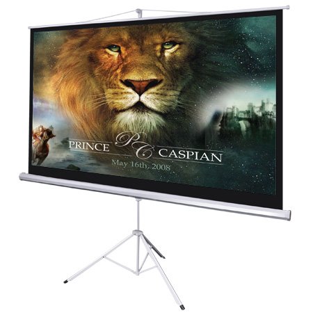 Manual Pull Down Portable Tripod Projector Screen 92 16:9