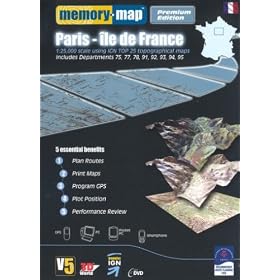 Memory Map Paris Ile De France Premium (PC)