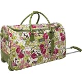 Vera Bradley Luggage 22 Rolling Duffel Make Me Blush