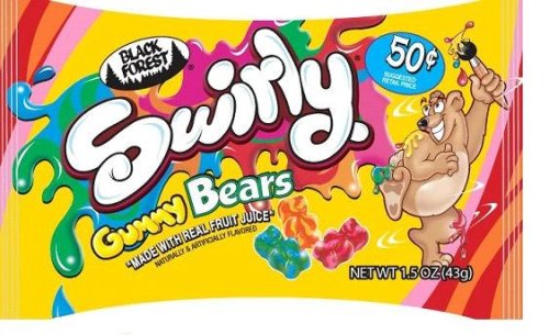 Black Forest Small Bag Gummy Swirly Gummy Bears, 1.5-Ounce Bags (Pack of 48) by Black Forest