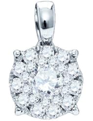 0.49ctw Round Diamond Jadore Pendant