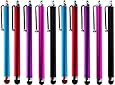 10 Pack of Pink, Blue, Purple, Red, Black Stylus Universal Touch Screen Capacitive Pen for Kindle Touch iPad 2, Iphone 4,4S,