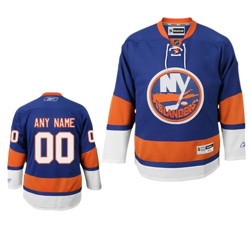 ANYNAME #00 New York Islanders RBK Premier Third NHL Hockey Jersey by Reebok (NHLPA Certified Custom Sewn Authentic Twill)