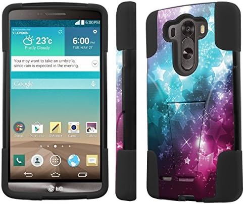 [NakedShield] LG G3 [Cosmic] Armor Tough Shock Proof KickStand Black Phone Case