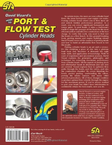 "How To Port & Flow Test Cylinder Heads" Book By David Vizard - SA215 Car Tech Guide