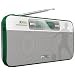 Philips AE9011/02 Tragbares 90elf-Fu�ball Digitalradio mit DAB/Digitalradio, 20 voreingestellte Sender (wei�/grau/gr�n)