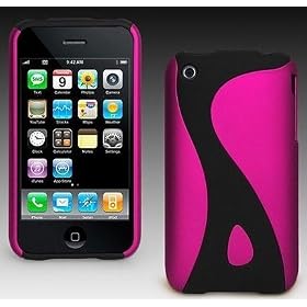 Purple Hard Rubber Snap On Cover "S Series" Case for iPhone 3G/3GS