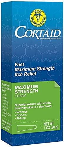 CORTAID Fast Maximum Strength Itch Relief Cream 1 oz (Pack of 2)