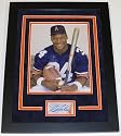 Bo Jackson Autographed Cut Custom Framed with an Auburn Tigers 8x10 Photo