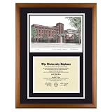 DePaul University Chicago Illinois Diploma Frame with Lithograph Art Print
