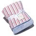 Bask Home Stroller/Crib Blanket - Dotted Stripe Red