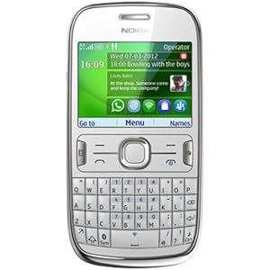  Nokia Asha 302 White Unlocked Smartphone - 3G 850/900/1900/2100 - U.S. Version with Warranty