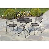 Bethel Standard Mesh Bistro Table Set
