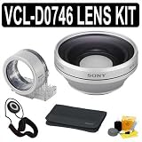Sony VCL-D0746 46mm Wide Conversion Lens for Sony W170/ W150/ W130/ and W120 + Accessoy Kit