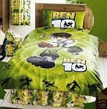 BEN 10 OFFICIAL LICENSED CARTOON NETWORK TWIN/SINGLE BED DUVET QUILT COVER SET NEW + PILLOWCASE BRAND NEW