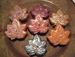 100% Beeswax Floating Candles - Set of 4 Fall Leaves - ASSORTED Colors
