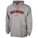 Reebok Detroit Red Wings Ash Playbook Hoody Sweatshirt