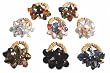 Swarovski Crystal and 18kt Gold Vermeil Cluster Rings
