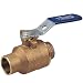 NIBCO NJ83004 Cast Bronze Ball Valve, Two-Piece, Lever Handle, 1/4" Female Solder Cup