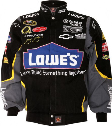 Jimmie Johnson #48 Youth Black Cotton Twill Jacket