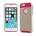 iPhone 6 Case, oneCase™ Hybrid High Impact Shockproof Protective Case Hard Plastic+Soft Silicon Rubber Armor Defender Case Cover for Apple iPhone 6 4.7 inch Screen with Stylus & Screen Protector (Gold/Rose Red)