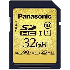 Panasonic RP-SDU32GE1K SDHC-Speicherkarte 32GB Geschwindigkeitsklasse 10 (UHS-I, Lesen bis 90MB/sek, Schreiben bis 25MB/sek)