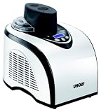 51lPMw1NfXL. SL160  Unold 48840 Polar Vollautomat Eismaschine mit Kompressor / 1 Liter Eiscreme / Gefrierbereich ca. 18 bis 35 Grad / Timer / Antihaftbeschichtung / Messbecher und Portionierlöffel