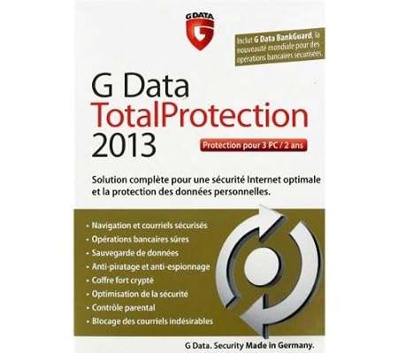 G Data total protection 2013 (3 postes, 2 ans)