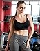 Women's Black Seamless Comfort Criss Cross Sports Bra Strappy Wirefree Yoga Bra