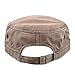The Hat Depot 200h5149 Washed Cotton Cadet Cap (Brown)