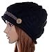 Senchanting Women's Slouch Knitted Crochet Ski Beanies Beret Cap Hat